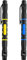 Mudder 2 Pieces Pocket Screwdriver 4 in 1 Portable Screwdriver Multitool Pen Double Ended Tools for Assorted Works and Repairs