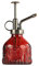 ZIUHEOA Plant Mister Glass Watering Spray Bottle 6.4 Tall Watering Can Retro High-Atomization Nozzle Sealed Leak-Proof,for Garden Plants Flower (Red)