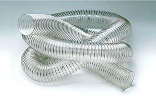 Tuyau d'air poly transparent spiralé pour aspirateur 5 m (Ø 180 mm)