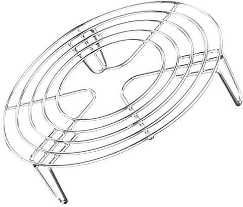 HEMOTON Rejilla Para Vapor De Acero Inoxidable 19.5Cm Soporte Multifuncional Para Cocinar Y Enfriar Ideal Para Cocción Al Vapor Y Repostería