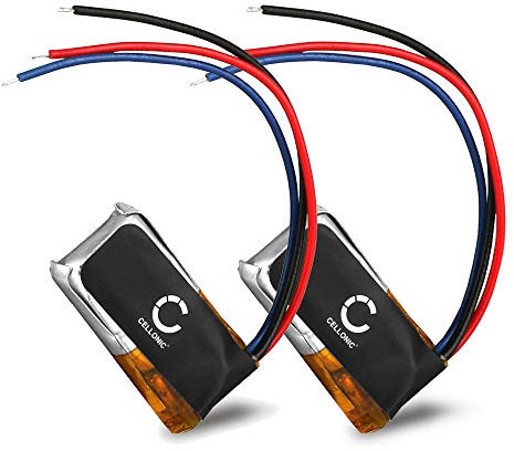CELLONIC, Battery for Headset compatible with Beats Powerbeats 3 Wireless, Powerbeats 2 Wireless, Powerbeat 2 Wireless (90mAh, 3.7V) 2x Replacement battery CPP-566