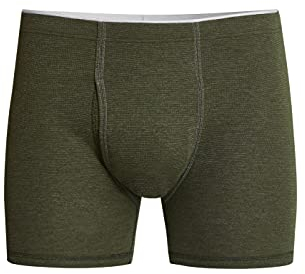 con-ta Mens Thermal Shorts with Fly Boxer Shorts Warm Thermal Underwear with Natural Cotton Mens Clothing Size 5-10 - - XX-Large