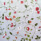Staab's Stoff wasserabweisend Baumwolle beschichtet verschiedene Dekore (in 50cm Schritten) (Breite 140 cm x Länge wählbar) (Blumen rot beige grün)