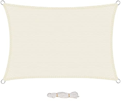 EUGAD Sonnensegel 200g/m² inkl Befestigungsseile Premium HDPE Wetterbeständig Atmungsaktiv Dreieck rechtwinklig,luftdurchlässig, wasserdurchlässig, für Terrasse, Garten, Balkon, Camping