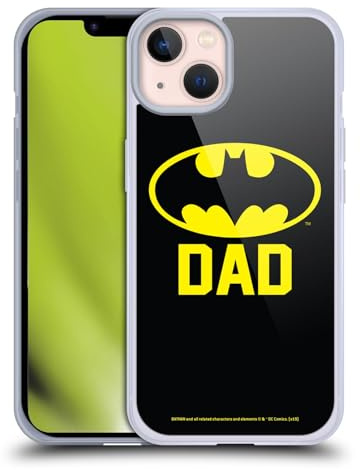 Head Case Designs Officially Licensed Batman DC Comics Batdad Logos Gel Case [Military Grade Protection] Compatible With Apple iPhone 13