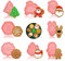 8 Pcs Moldes Galletas de Plástico Navidad, Juego de Cortadores de galletas, 3D pressables, para Decoración de Fiesta