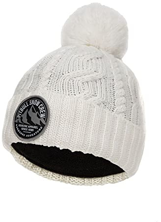 PITBULL West Coast Wintermütze Snow Crew Weiß