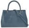 Cluty Handtasche Echt Leder Damen | Made in Italy, Damenhandtasche mit Krokoprägung, Umhängetasche mit Schultergurt, elegante Ledertasche | 021319