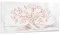 Giallobus - Quadro - 08 - Capezzale Moderno - Sacra Famiglia e Albero della Vita - Riflessi Rosa - Vetro Acrilico - 100x50 - Pronto da Appendere - Quadri Moderni per la casa