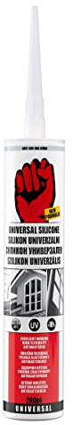 BigDean by Beorol Universal Silikon grau - Premium Bausilikon Dichtmasse Silikonkartusche Dichtstoff für Innen & Außen - UV- & witterungsbeständig - Kartusche, 280 ml, Silikondichtmasse