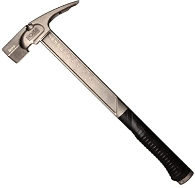 Boss Hammer BH16TIS Pro Series Hammer aus Titan, glatt, 473 g