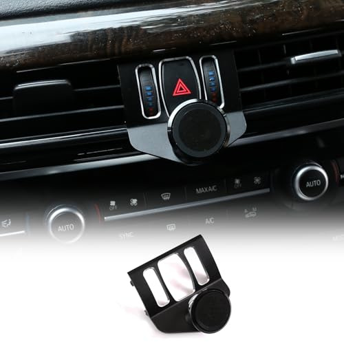 Handy-Halterung aus Aluminiumlegierung, um 360 Grad drehbar, Handy-Halterung für X5 F15 2014–2018, X6 F16 2015–2019, Schwarz