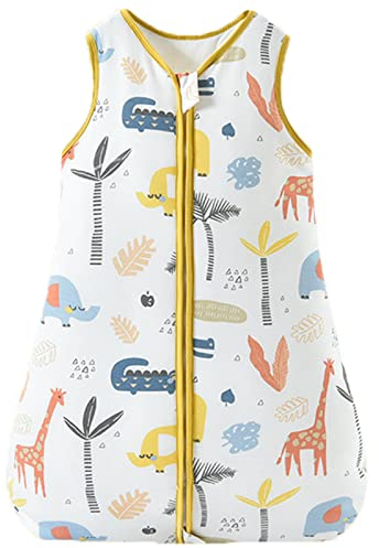 ROSEBEAR Schlafsack Baby Winter Jungen Mädchen Unisex 1.5 Tog Dick Warm Schlafanzug Kinder 1-2 Jahre Beige