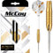 McCoy Darts D6021 Marksman | Premium 90% Wolframstahl Spitze Dartpfeile Set | Gold 22g