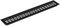 vasalat Luftgitter 600x80mm AL schwarz elox Rejilla de ventilación, Negro, 600 x 80 mm