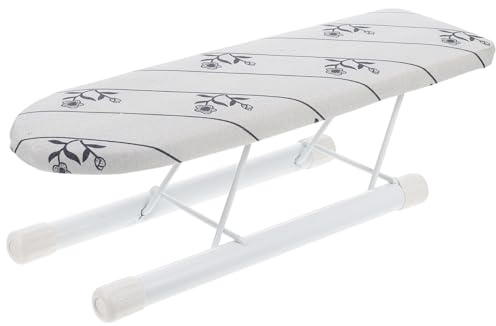 Warmhm Mini Ironing Board Foldable Tabletop Ironing Sleeve Board for Home Use Compact Design High Temperature Resistant Easy to Store and Carry Silver