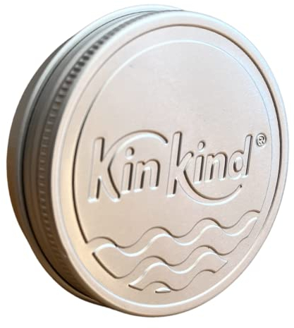 KinKind KEEP me! Shampoo Bar Tin Container. This soap dish travel tin is ideal for holidays, gym & pool. Fits all KinKind solid hair and beauty bars perfectly.