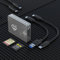 CFexpress Typ A und SD Kartenleser, Dual-Slot USB3.2 Gen2 10Gpbs Typ A CFexpress Kartenleser Adapter USB C auf USB C/USB A für CFexpress Typ A/SD Speicherkarte, unterstützt Windows/Mac/Linux