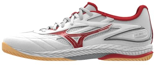 Mizuno Schuh Wave Drive 9, weiß/rot, 3,5