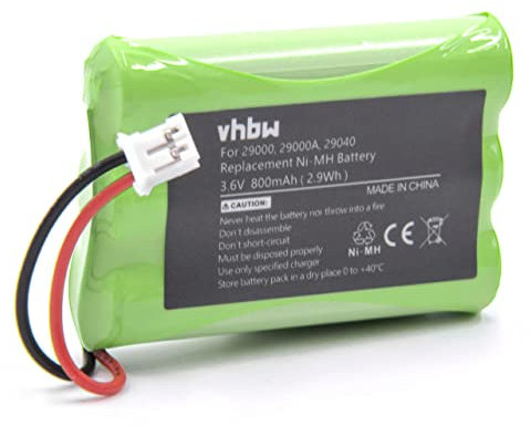 vhbw Battery compatible with Motorola MBP853PU Baby Monitor, Babyphone (800mAh, 3.6 V, NiMH)