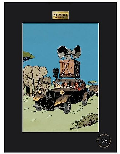 Akimoff Collections Poster Franquin Spirou and Fantasio, Kongo Belche (30x40cm)