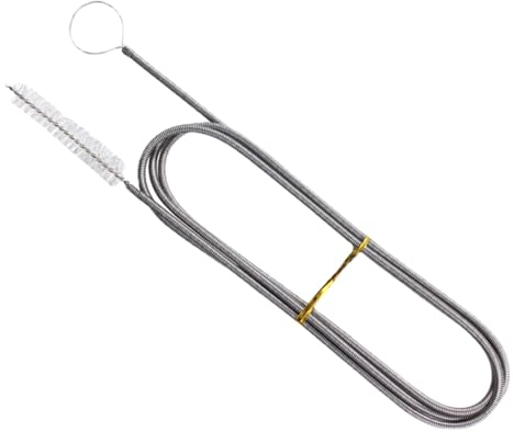 Limpiador de tuberías largas, cepillo de limpieza de tubos flexibles, removedor de obstrucciones, cepillo de drenaje para filtro de agua de acuario, cepillo de limpieza de tuberías flexible, cepillo