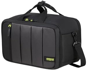 American Tourister StreetHero - Borsa da viaggio a 3 vie, 38,5 cm, 23,5 l, colore: Nero (Black/Lime), Nero (Black/Lime), Reisetasche 38.5 cm, Borse Messenger