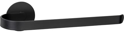 WENKO Turbo-Loc Bivio Porte-Serviettes Mural en Aluminium pour Ranger Les Serviettes, Fixation sans perçage Noir Mat