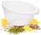 Rice Washer Strainer Bowl, Plastic Side Drainers for Washing Rinsing Small Grain, Quinoa, Berry and Vegetable, BPA-Free