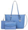 Michael Kors Charlotte Große 3-in-1 Tote Crossbody Handtasche Leder, Südpazifik