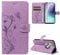 Funda Compatible con Xiaomi Redmi 14C/ Poco C75 / Redmi A4 5G, con 1 Pieza Vidrio Templado Protector de Pantalla, Cuero PU y Libro Movil Carcasa, Función de Soporte y Billetera Caso - Morado