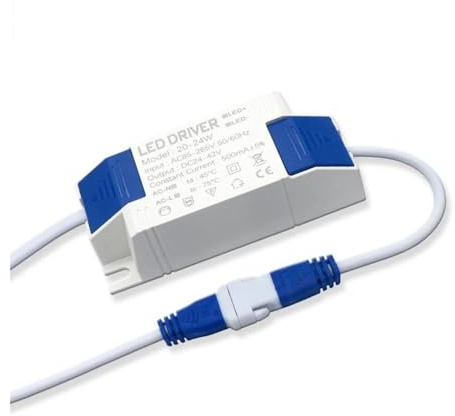 IDGTTLDF DC24-42V LED Power Supply 20-24W 500mA 600mA LED Driver Adapter AC85-265V Lighting Transformer For LED Panel Light Downlight DIY (600mA DC24-42V)