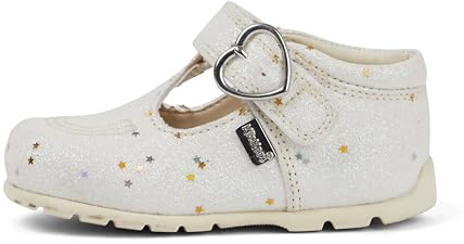 Kickers Unisex Baby Kick T Bar Baby Glitter Leather Shoes,