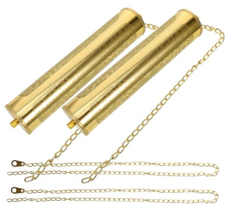 HOMSFOU 1 Satz Standuhr Dekohammer Zubehör Für Wanduhren Mechanismus Uhrwerke Pendeluhr-bausatz Nicht Tickende Wanduhr Uhrpendelteile Flip-Uhr Uhr-kit Dowsing Bausätze Gewicht Eisen Golden