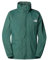 THE NORTH FACE – Resolve Jacket Shell Men – Veste de randonnée et de camping respirante et imperméable et coupe-vent avec capuche réglable - Duck Green, M