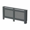 RADIANT LIVING® Diamond Cross Pattern Radiator Cover Modern Anthracite Grey Painted MDF Living Room Cabinet for Radiators, Extra Large (H: 81.5 / W: 172 / D: 19cm)