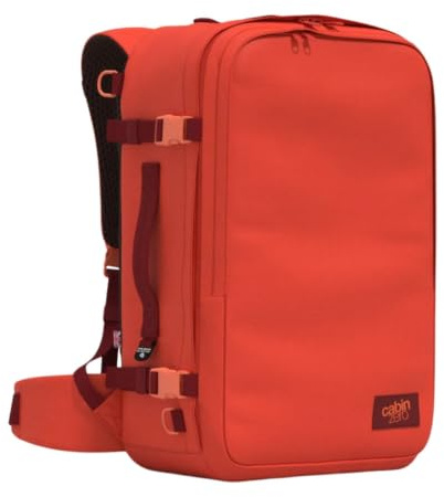 Cabinzero Unisex Classic Pro 42l Ultra Light Cabin Bag with Luggage Trackers. Rucksack, Tomato Festival