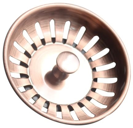 HEJIGOOD Tapones de repuesto de cobre antiguo para fregadero de cocina, se adapta a la mayoría de fregaderos modernos