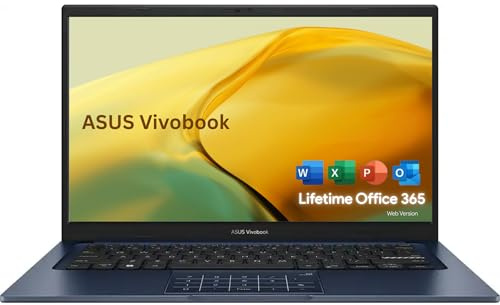 ASUS Vivobook 17 Laptop, 17.3 Inch FHD IPS Display, Intel Core i3-1215U Processor, 24GB RAM, 1TB SSD, Windows 11 Pro, Quiet Blue