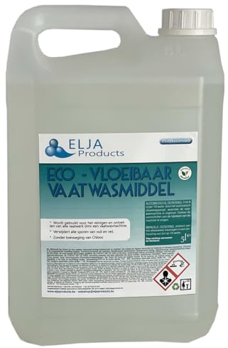 Détergent liquide pour lave-vaisselle sans chlore - Professionnel | 5L | Extra puissant