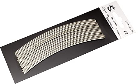 Sintoms Bunddraht Set für Fender Vintage Fender Bass Banjo Akustikgitarre,2,1 mm kleine Größe Neusilber Extra Hart
