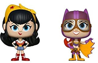 Funko VYNL 4 Inch 2-Pack: DC: Bombshells: Wonder Woman & Batgirl