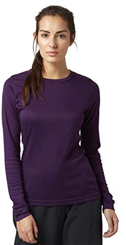 Peter Storm Women's Long Sleeve Thermal Zip Baselayer with Half Zip, Women's Thermal T-Shirt, Women's Warm Underwear Baselayer Top, Purple, 8