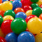 KiddyMoon 100 ∅ 7Cm Kinder Bälle Spielbälle Für Bällebad Baby Plastikbälle, Gelb/Grün/Blau/Rot/Orange