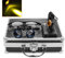 3W LED Scheinwerfer Lampe mit Filter + 3.5x 420mm Arbeitsabstand Chirurgische Binokularlupen Optisches Glas + Aluminiumbox Schwarz