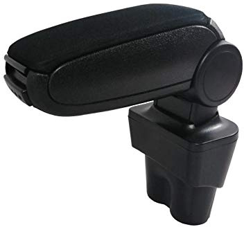 flexzon Car Armrest Arm Rest + Assembly Set Black Textile for