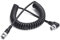 HangTon - Cavo coassiale a spirale per telecamera HD SDI 3G 6G 4K, 75 ohm, ad angolo retto BNC a BNC dritto
