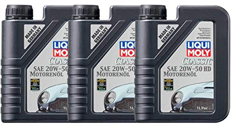 ILODA 3X Original Liqui Moly 1L Classic Motorenöl Motoröl Motoroil Oil SAE 20W-50 HD
