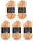 Wollbiene Softy 5 x 100 Gramm Chenille-Wolle Strickwolle, Babywolle, 500 Gramm Chenille Wolle Super Bulky (apricot 90)
