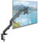 ACROPAQ - Braccio monitor - Braccio a molla, Girevole 360°, Per schermi da 17-27 pollici, Veloce da montare - Monitor arm, Braccio monitor scrivania - Nero